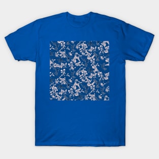 Blush and Blue Hummingbird Paradise T-Shirt